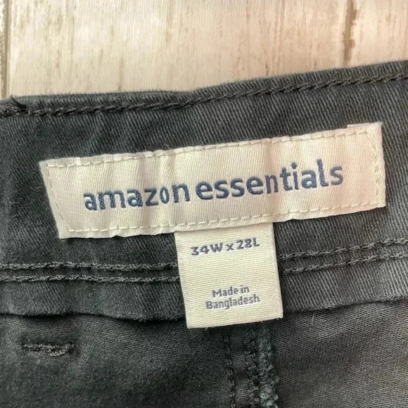 Amazon Essentials work pants size 34X28 Dark Blue/ Navy /Cotton - Picture 9 of 9